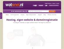 Tablet Screenshot of hosting.watsnel.nl